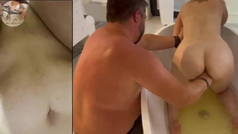 Il momento del gioco nella vasca da bagno di lexi, orgasmi multipli con l'aiuto di Luca