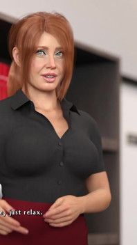 Tante seksi rambut merah dengan toket besarnya dientot habis-habisan sama kontol besar sampai matanya merem melek #9 - game animasi futa