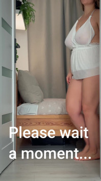 Huge Breasts in a See-through Blouse of a Wonderful Wife