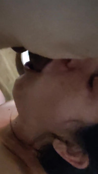 I'm filming myself doing a blowjob to a guy