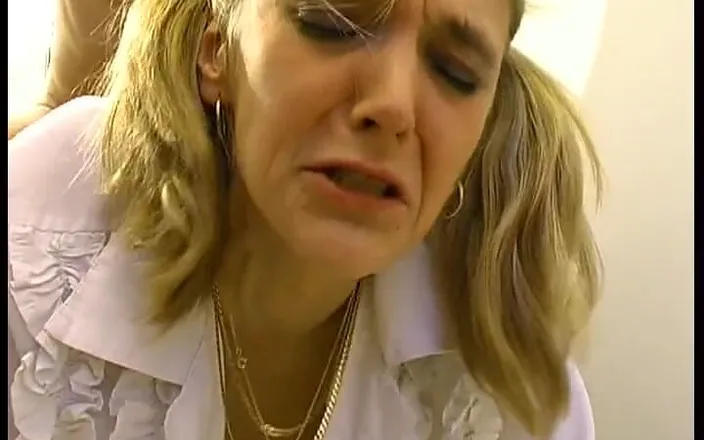 La France a Poil: Petite Blonde Slut Gets Her Ass Fucked by Her Teacher...