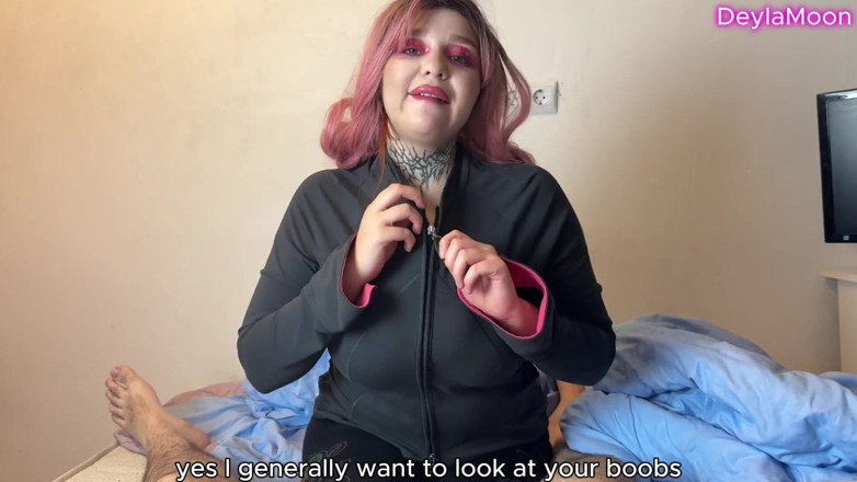 Deylamoons: Lots of Cum on Stepsister's Tits. Slutty Sloppy Wet Blowjob:...