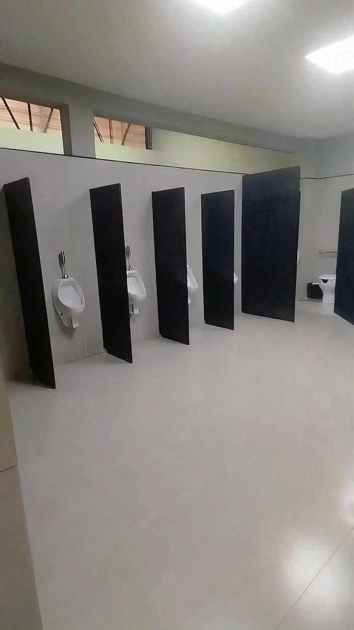 Marcosninfo: 公衆トイレで見せびらかしている警備員にほとんど見つかりそうになりました