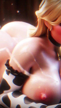 ホットなブロンドカウガール3Dアニメーション - AI生成