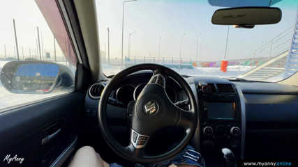 MyAnny: Güzeli sürdü ve otoparkta arabada emdi