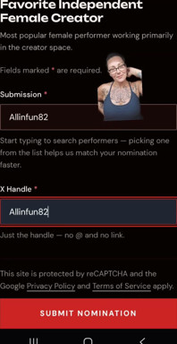 Help Me Get Nominated for Avns 2027