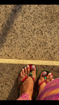 Fresh White Pedicure Available for Customs and Video Chat