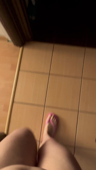 POV: Ljud av Flip-flops Walking