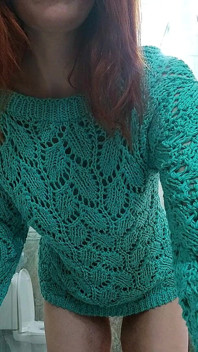Ich strickte mich selbst, einen top und einen pullover, prahlen)))