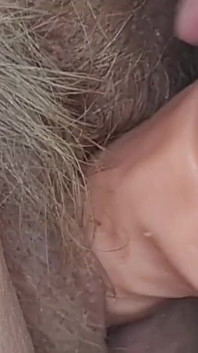 Cum Play with Aunts Hairy Pussy