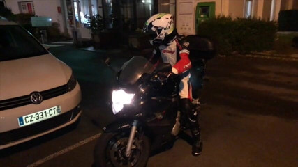 Gaybareback: Fucked by a straight by motorbike in hotel