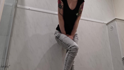 Fetpup: Meine jeans benetzen