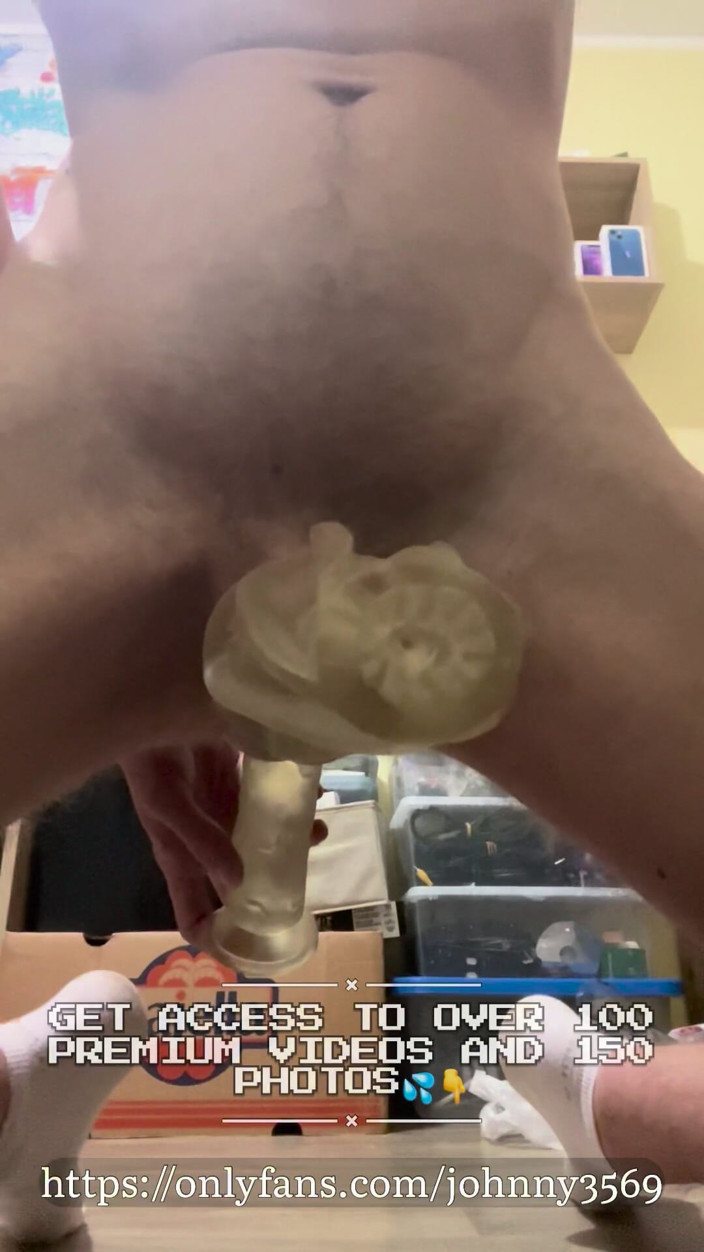 Johnny69227: Fleshlight a Dildo Šukání Po Dobu 12 Minut, Mokrý Nadržený Chlapec, Dlouhé...