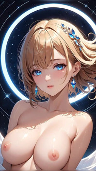 Dreamlight Gaze : une jeune femme magnifique aux yeux lumineux