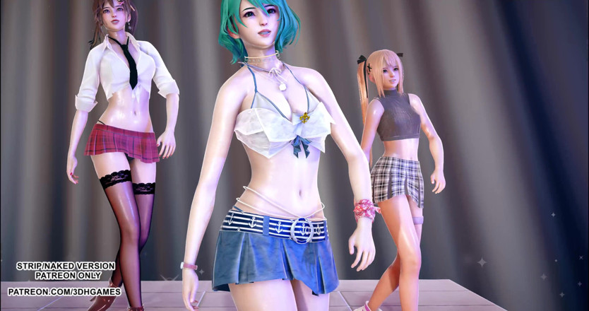 3D-Hentai Games: [MMD] Conquérant doa Marie Rose Misaki Tamaki danse sexy 4k 60fps