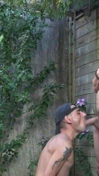 Bick dientot di taman luar ruangan pamer oleh kontol XXL