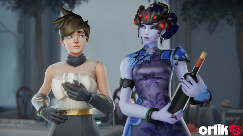 Orlikx: Ashe Pre-wedding Bustle Gone Wild with BBC - 3D Overwatch Animation