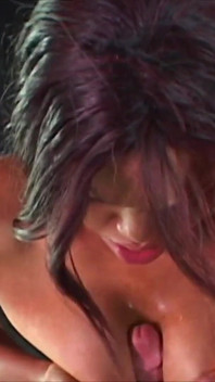 Deep Blu - Busty Girl Eats Ass and Gets Her Tits and Throat Fucked