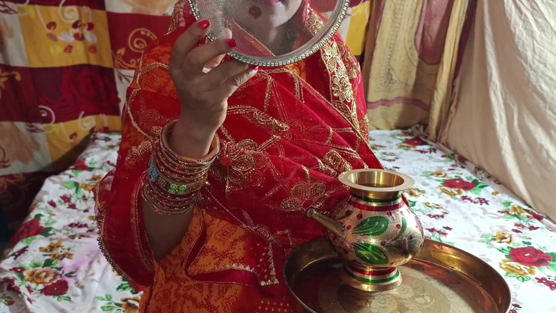 Lalita Singh: Desi Village Bhabhi Karwa Chauth with Devar