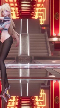 [mmd] Marionette erotic Uniform Black Stockings