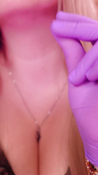 Asmr: Jururawat Purple Gloves dan Gold Glitter Watch. Arya Grander