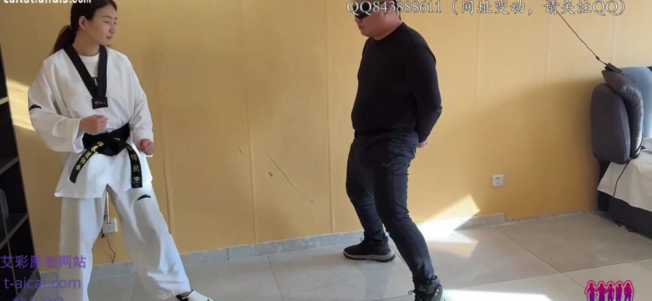 Giantess Domination: 176cm, 78kg Karate Girlfriend Powerful Kick, Round 3