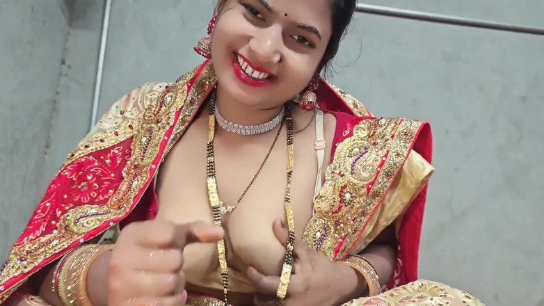 Bangala bhabhi: Comiendo esperma, semen en la boca