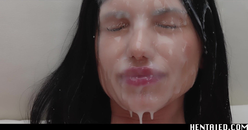 Hentaied: Hentai Kehidupan Sebenar - Sasha Rose berseronok dengan dildo hitam besar,...