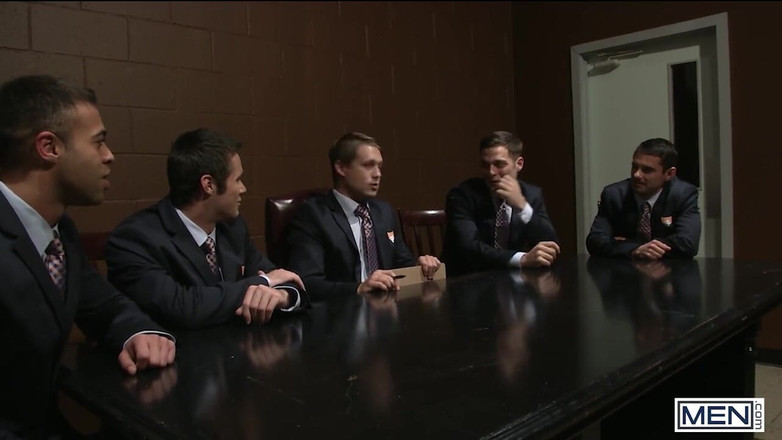 Men network: Wohnheim-kumpels teilen sich im verbindungs-gangbang