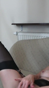 Big dildo deep up my bitchy ass