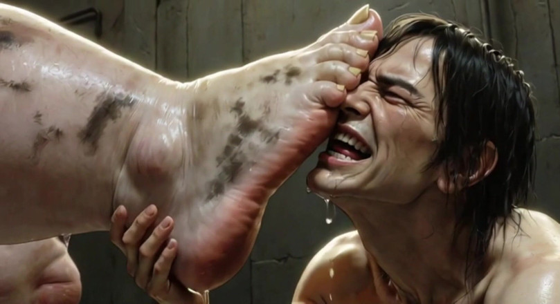 YOUR BEST FANTASY: La gigantesca ssBBw adorazione del piede - schiavo maschio che lecca...