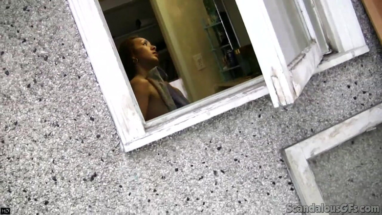 Scandalous GFs: Sexy girl gets watched and filmed in the shower