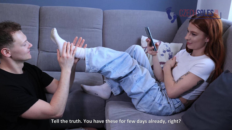 Czech Soles - foot fetish content: Couple's First Foot Fetish Content Making Job