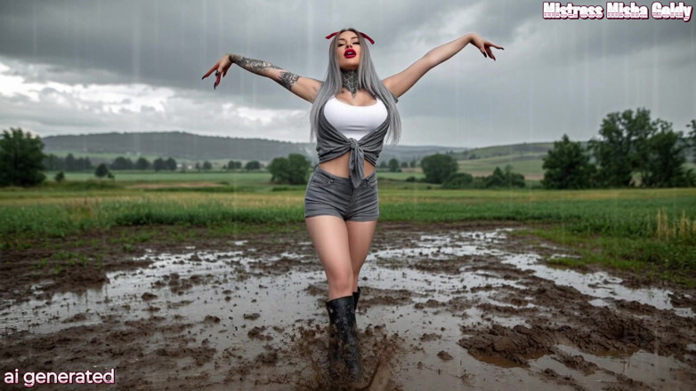 Goddess Misha Goldy: Kotor denganku, Sayang. Kotor, Basah, dan Menginginkanmu