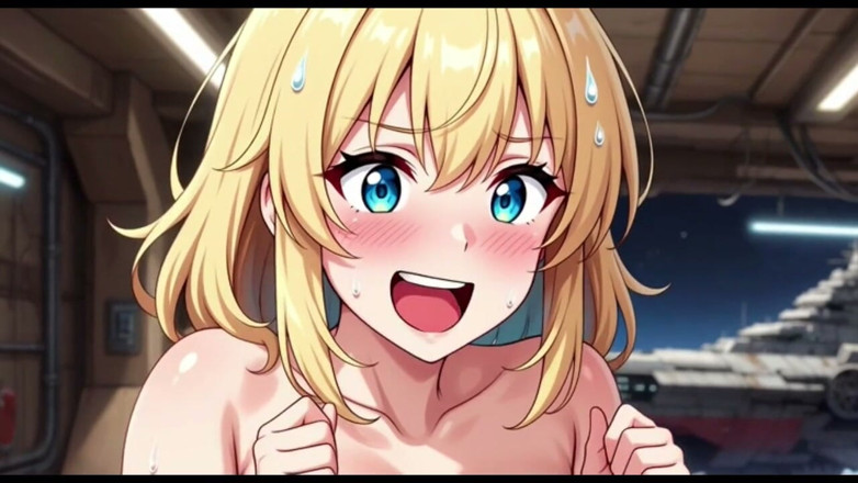 Hot girl dancing: Cute Girls in Space Yard, Ai Animation