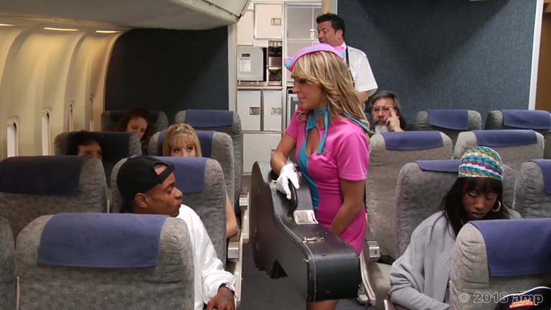 Adventures In Pornland: Non aereo - assistenti di volo - S7 - Shyla stylez, Randy spears