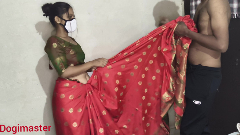 Dogimaster: Bhabhi desi India Ko Lal Sari Mein Jabarjat Choda Hai _...