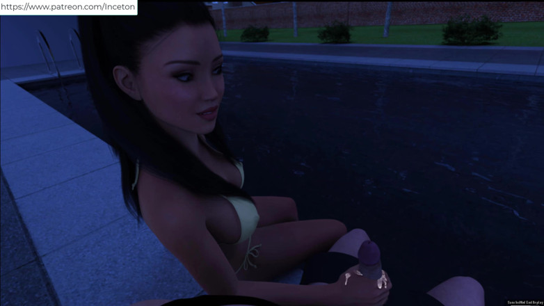 Johannes Gaming: Summer with Mia - Getting handjob at the pool