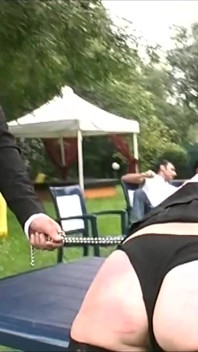 Outdoor Group Sex with Slave Sluts Sucking Big Cocks and Licking Hot Pussies