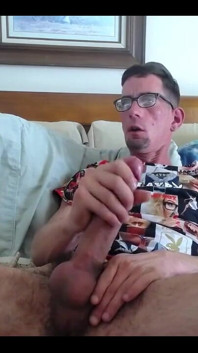 Masturbating