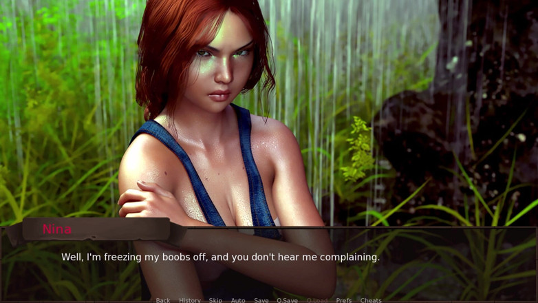 3D Cartoon Porn: Love Season 8: Alex-nina Cave Rain Boob Reveal &amp; First Fuck
