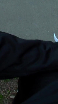 Beautiful blonde does outdoor blowjob