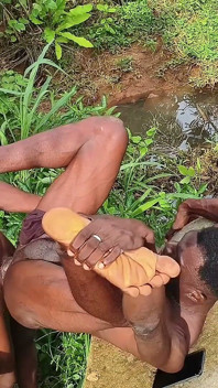 Ebony Ran for His Life After a Merciless Hard Jungle Fuck