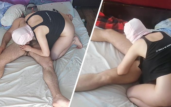 Amateur_MS: Obciąganie z amatorską żoną, owłosioną cipką, dużym tyłkiem. Romantyczna para amatorów...