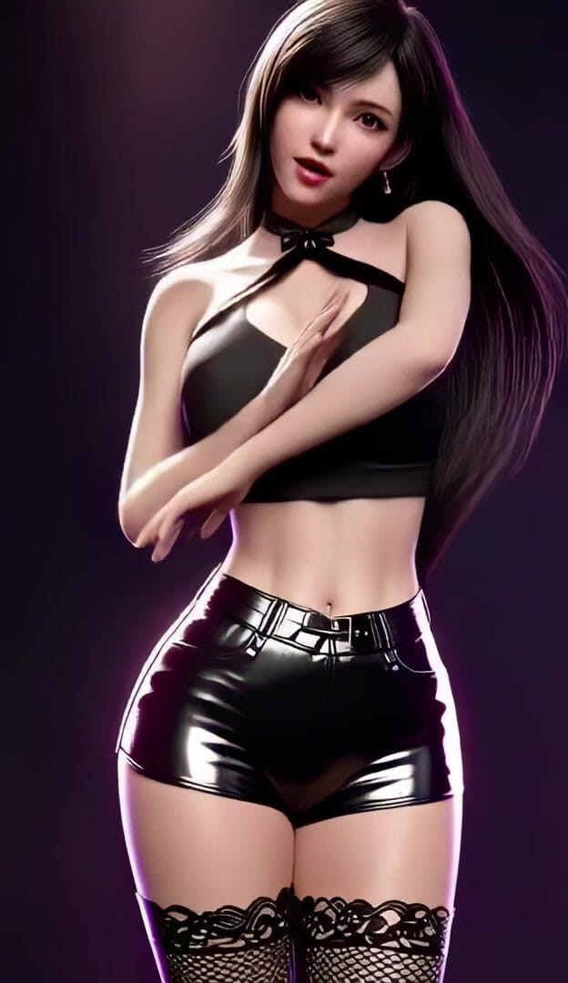 3D-Hentai Games: Tarian sengit Tifa (hellovenus - aku sakit)