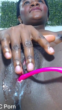 Intense Squirting Orgasms Pleasuring My Black Wet Pussy