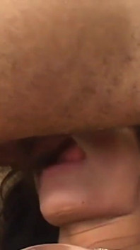 Beautiful lady-boy loves the big cock inside her deep ass...