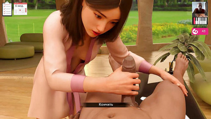 3DXXXTEEN2 Cartoon: Sexy masáž dlouhého ptáka s velkým výstřikem - 3D porno - kreslený sex