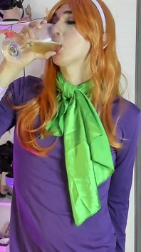 Puv Daphne cosplay Burping-wettbewerb mit Scooby