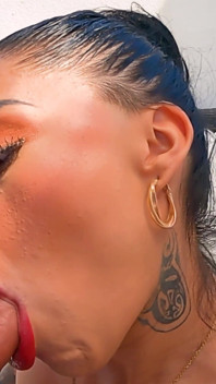 Teen Latina Cheats on Her Husband with Her Neighbor on the Balcony!